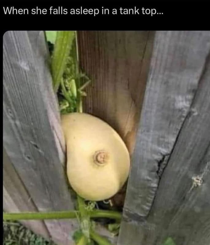 When she falls asleep in a tank top