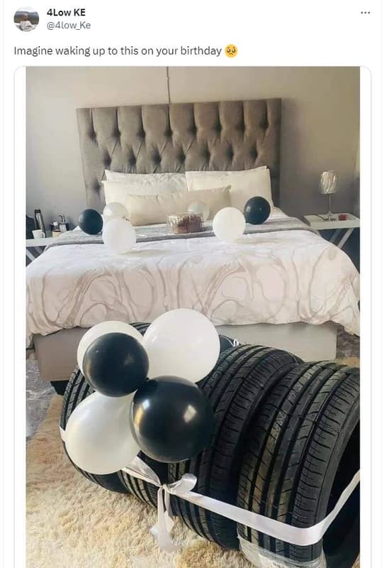 4low ke 4low_ke imagine waking up to this on your birthday