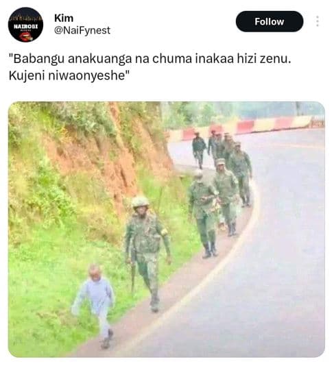 Kim naifynest follow jamobi babangu anakuanga na chuma inakaa hizi zenu. kujeni