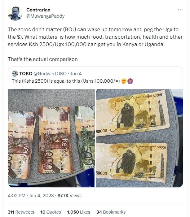 Contrarian muwangapaddy the zeros don't matter bou can wake up tomorrow and peg