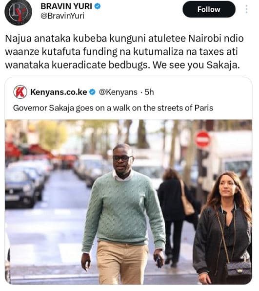 Bravin yuri bravinyuri follow najua anataka kubeba kunguni atuletee nairobi ndio