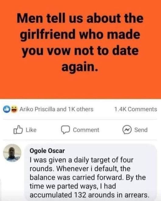 Men tell us about the girlfriend who made you vow not to date again. ariko prisc