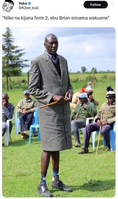 Yoko kibet bull follow niko na kijana form 2, ebu brian simama wakuone