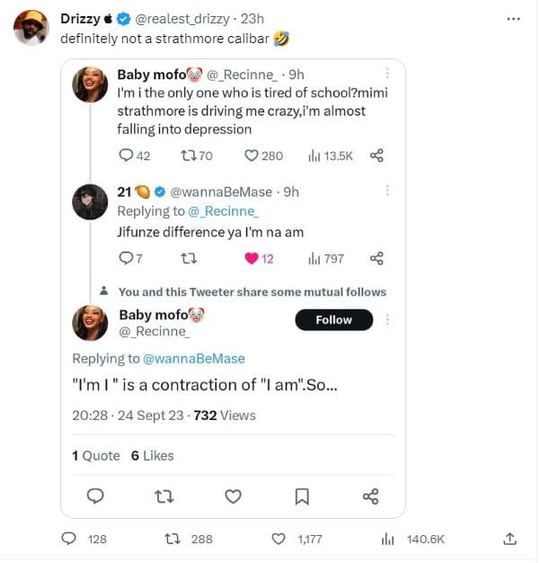 Drizzy realest_drizzy 23h definitely not a strathmore calibar baby mofo recinne