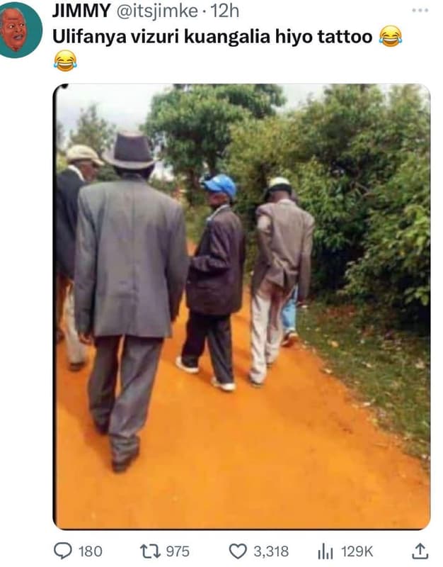 Jimmy itsjimke 12h ulifanya vizuri kuangalia hiyo tattoo 180 t2 975 3,318 ılu 12