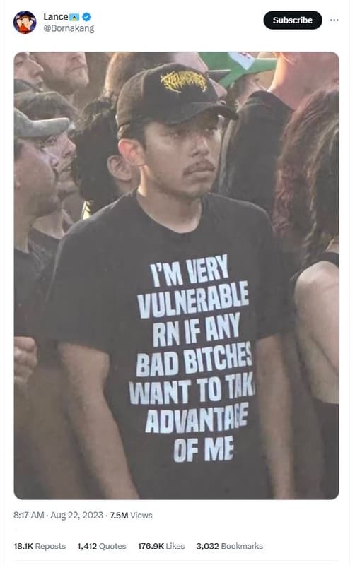 Lance bornakang subscribe fm very vulnerable rnifany bad bitches want t0 tik adv