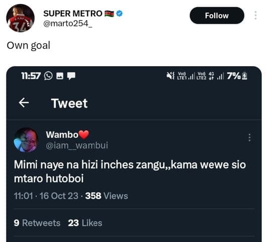 Super metro marto254 follow own goal 1157 4 222 ,l 72 tweet wambo iam wambui mim