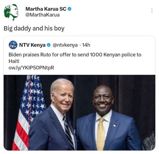 Martha karua sc marthakarua big daddy and his boy ntv kenya ntvkenya 14h biden p