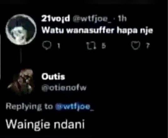 2ivoid crutjoo 17 watu wonasuffer hapa nje 0 , 7 5 outis otlonol raplying t0 wai