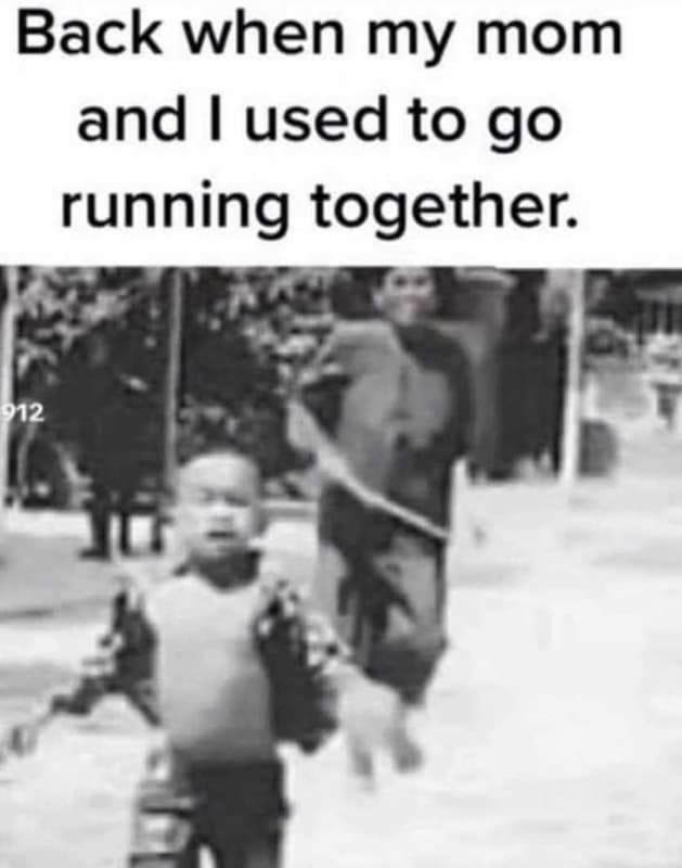 Back when my mom and used to go running together 912