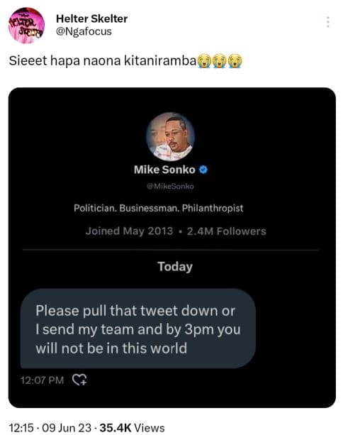 Helter skelter ngafocus sieeet hapa naona kitaniramba bu mike sonko akcsonko pol