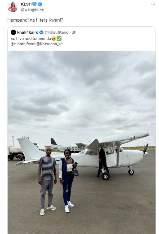 Kesh wangecike hampandi na filters kwani? khalif kairo khalifkairo 3h na hivo nd