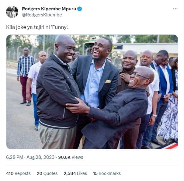 Rodgers kipembe mpuru rodgerskipembe kila joke ya tajiri ni 'funny. 6.28 pm aug