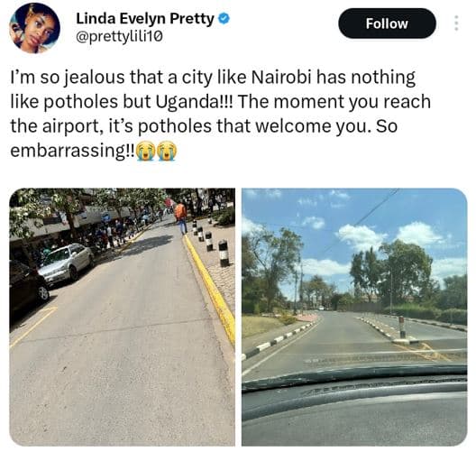 Linda evelyn pretty prettyliliio follow lm so jealous that a city like nairobi h