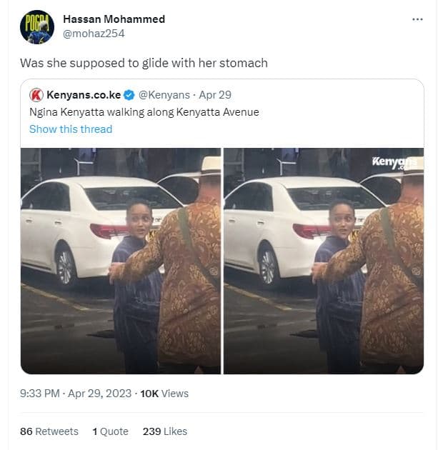 Pucn hassan mohammed mohaz254 was she supposed to glide with her stomach kenyans