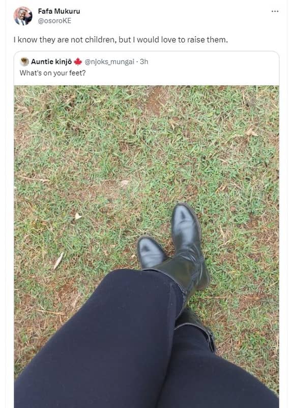 Fafa mukuru osoroke know they are not children but would love to raise them aunt