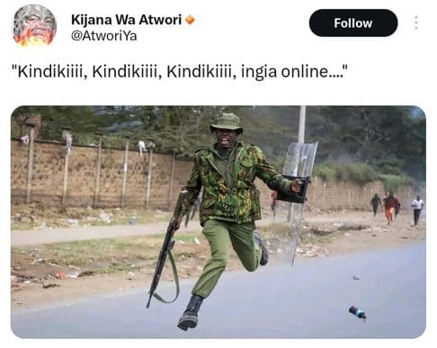 Kijana wa atwori atworiya follow kindikiiii, kindikiiii, kindikiiii, ingia onlin