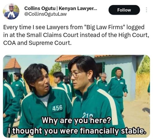 Collins ogutu kenyan lawyer_ collinsogutulaw follow every time see lawyers from