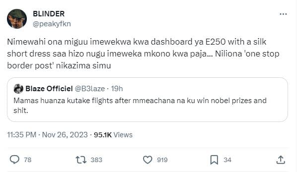 Blinder peakyfkn nimewahi ona miguu imewekwa kwa dashboard ya e250 with a silk s