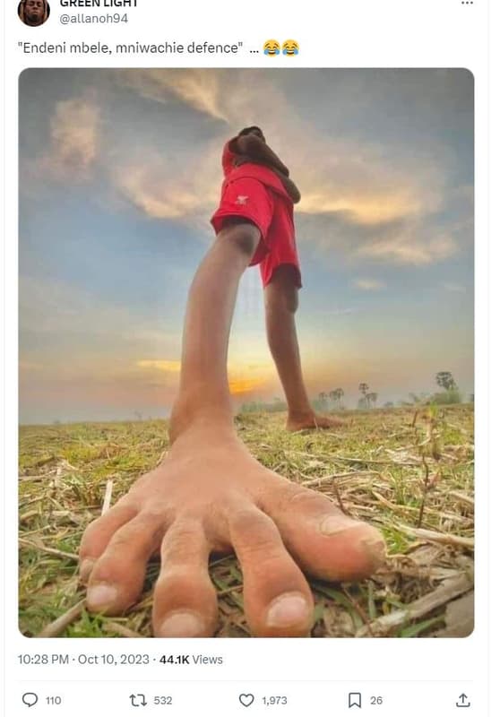 Green lign allanoh94 'endeni mbele mniwachie defence 3e 10.28 pm . oct 10, 44.1k