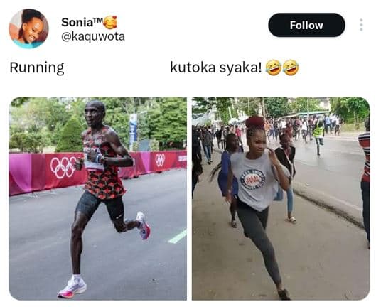 Soniatm kaquwota follow running kutoka syaka!