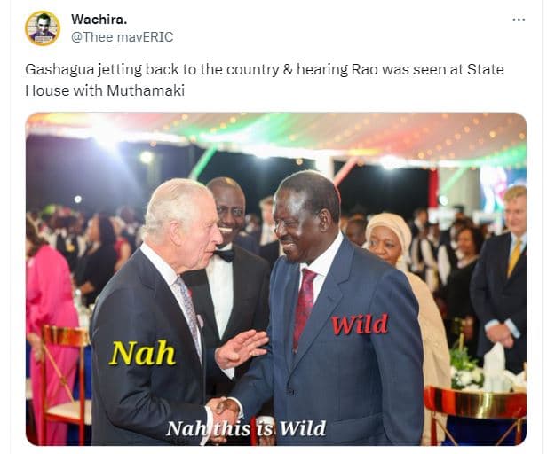 Wachira thee_maveric gashagua jetting back to the country hearing rao was seen a