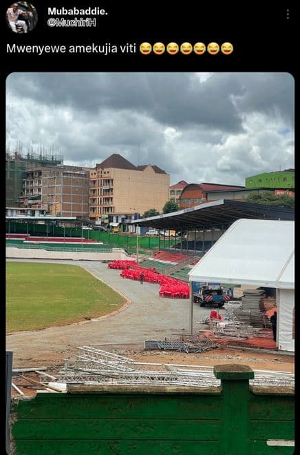 Mubabaddie muchijh mwenyewe amekujia viti