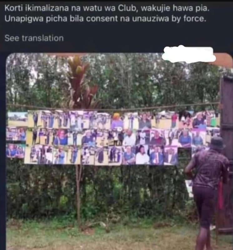 Korti ikimalizana na watu wa club, wakujie hawa pia. unapigwa picha bila consent