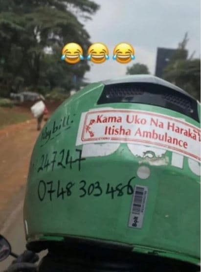 Abit. kama uko na itisha ambulance haraka 303 45,8