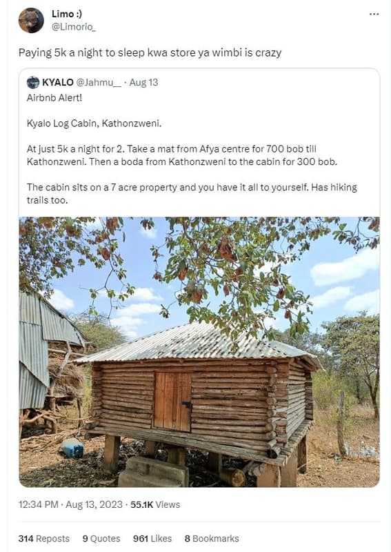 Limo limorio_ paying 5k a night to sleep kwa store ya wimbi is crazy kyalo jahmu