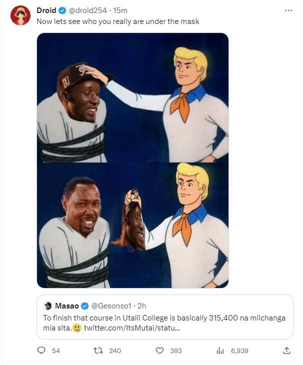 Droid droid254 15m now lets see who you really are under the mask masao gesonso1