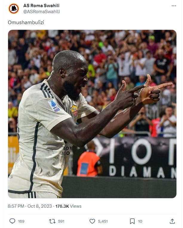 As roma swahili asromaswahili omushambulizi ad aio 0 diama 8.57 pm oct 8, 176.3k