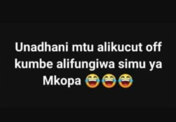 Unadhani mtu alikucut off kumbe alifungiwa simu ya mkopa