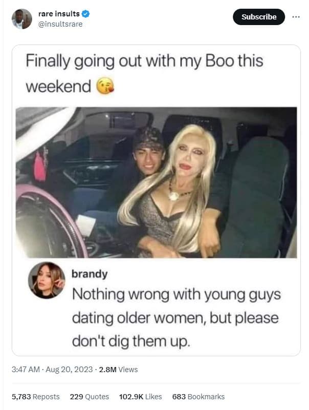 Rare insults insultsrare subscribe finally going out with my boo this weekend br