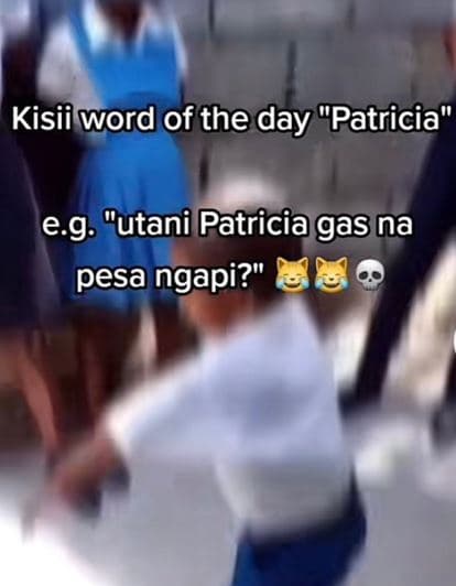 Kisii word of the day patricia e.g. utani patriciagas na pesa ngapi? 88