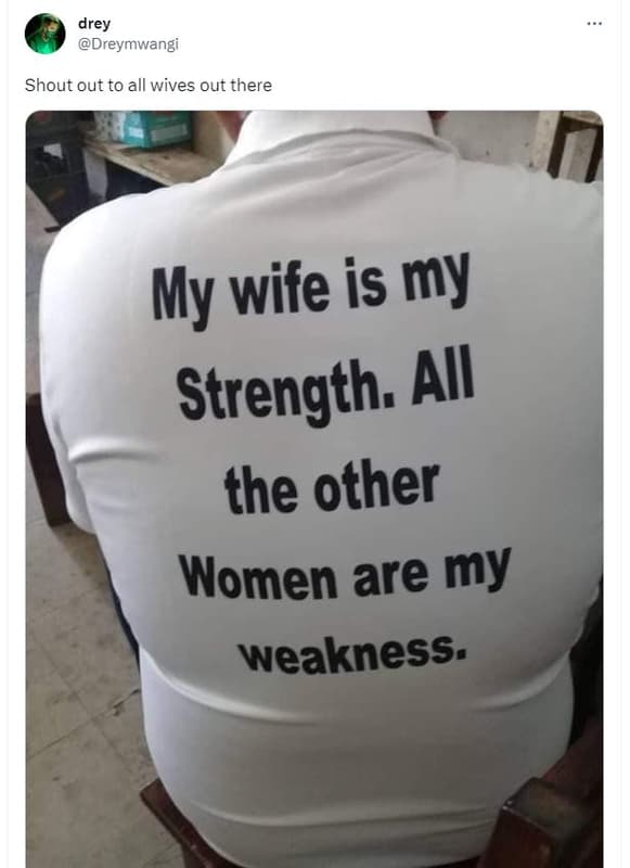 Drey dreymwangi shout out to all wives out there my wife is my strength ail the