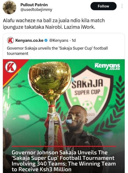 Pullout patrón usedtobejimmy follow alafu wacheze na ball za juala ndio kila mat