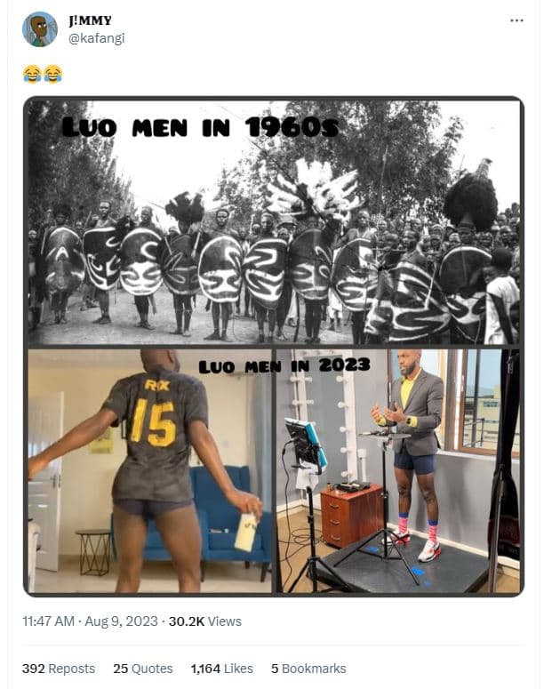 J'mmy katangi à4 luo men in luo men re 75 11.47 am aug 9, 30.2k views 392 repost