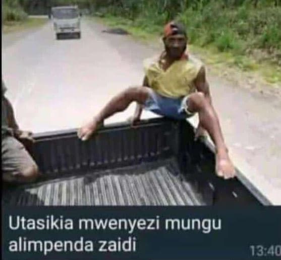 Utasikia mwenyezi mungu alimpenda zaidi 13,40