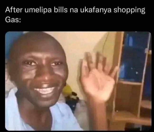 After umelipa bills na ukafanya shopping gas