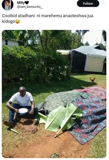 Milly iam_kemunto follow coolkid atadhani ni marehemu anaoteshwa jua kidogo