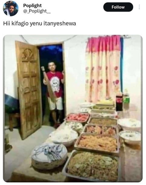 Poplight poplight follow hii kifagio yenu itanyeshewa