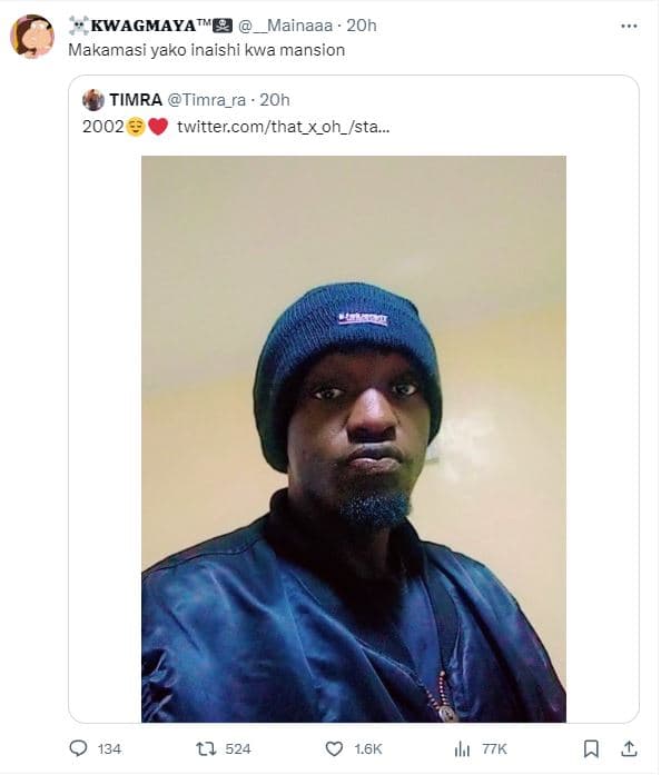 Kwagmaya mainaaa 20h makamasi yako inaishi kwa mansion timra timra_ra 2oh twitte