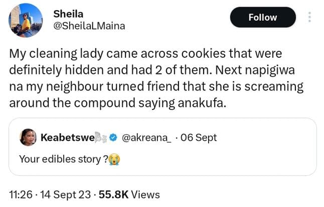 Sheila sheilalmaina follow my cleaning lady came across cookies that were defini