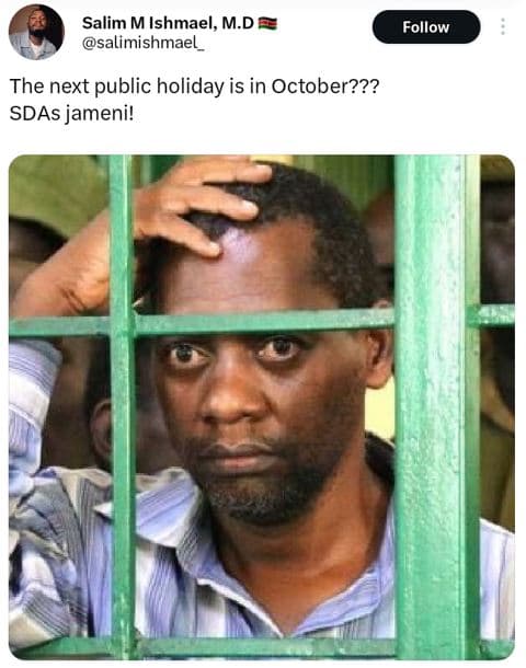 Salim m ishmael, m.d salimishmael follow the next public holiday is in october??