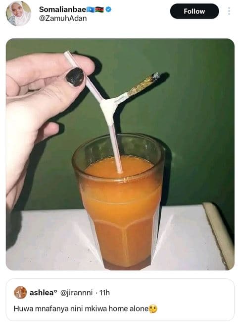 Somalianbae zamuhadan follow ashlea' jirannni iíh huwa mnafanya nini mkiwa home