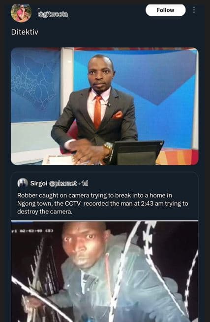 Follow gluveesa ditektiv sirgoi pkernec 14 robber caught on camera trying to bre