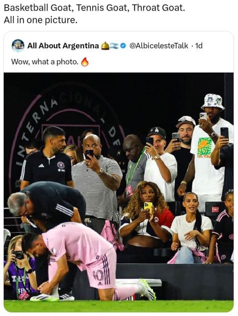 Basketball goat, tennis goat, throat goat. all in one picture_ all about argenti