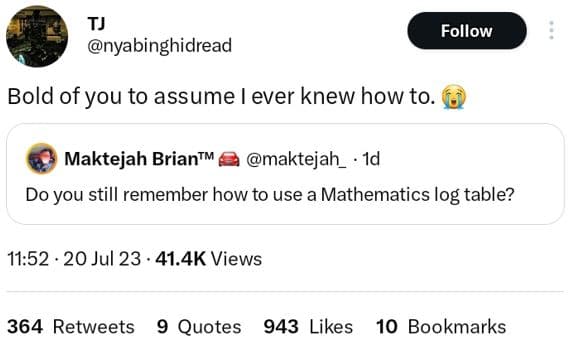 Tj nyabinghidread follow bold of you to assume ever knew how to. maktejah briant