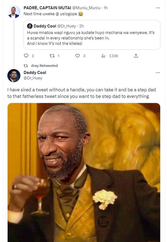 Padrè, captain mutai muniu_muniu next time uweke usiogope daddy cool dr_huey huw